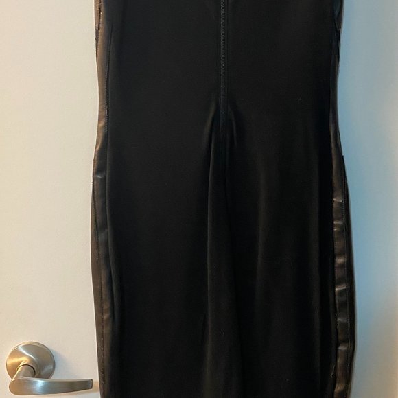 Size 2 Black and Leather Theory Dress - Picture 8 of 11